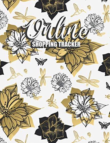 Online Shopping Tracker: Online Purchases Organizer With Website Password Log & Monthly Expense Tracking Sheet - Track and Record All Your Online Orders