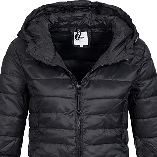 Only Onltahoe Hood Jacket Otw Noos Chaqueta, Negro (Black Black), Small para Mujer