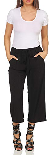 Only Onlwinner Palazzo Culotte Pant Wvn Pantalones, Black 74, 40 para Mujer