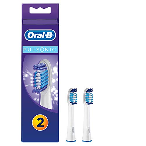 Oral-B - Pack de 2 cabezales para cepillos de dientes recargables - Pulsonic y Pulsonic Slim SR32