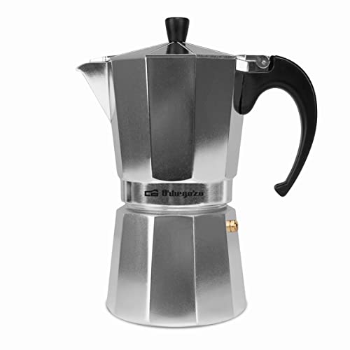 Orbegozo KF 900 – Cafetera italiana de aluminio, 9 tazas de capacidad