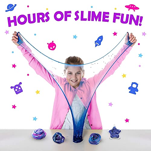 Original Stationery Mini Galaxy Slime DIY Kit con todo para hacer Glitter & Galactic Slime para niños 10-12 Girl Birthday Ideas