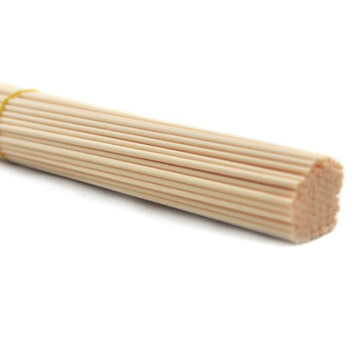 Ougual-50 piezas Varillas de repuesto Aroma, Aceite esencial Fibra Varillas para difusor de fragancias caseras (Beige, 20cm x 3mm)