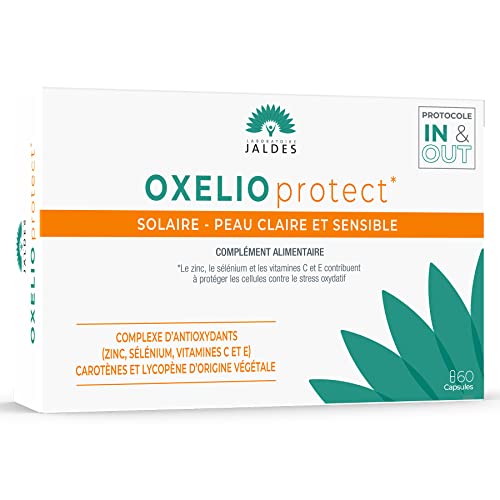 OXELIO Protect 60 Cápsulas | Cuidado solar | Para pieles claras, sensibles y reactivas | ¡Para preparar y mejorar su verano!