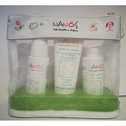 PACK NANOS HIDROTELIAL LOCION CORPORAL 100ML PASTA AL AGUA 100ML GEL CHAMPU 100ML