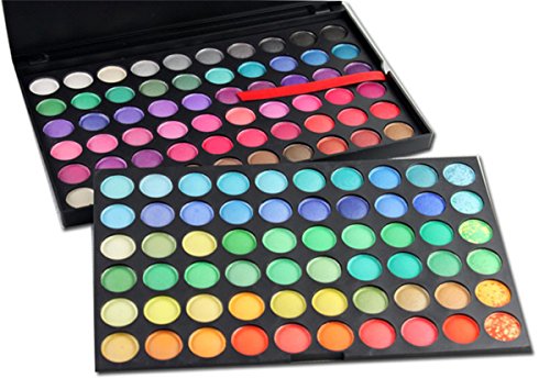 Paleta de sombras de ojos 120 Colores Paletas de maquillaje de ojos - Sombra de ojos profesionales Contorno de maquillaje Set maquillaje Cosmética de Belleza brillante y Mate para Uso Pro y Diario