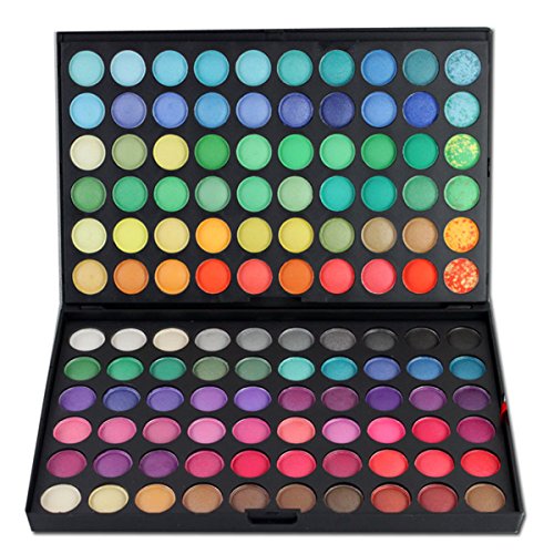 Paleta de sombras de ojos 120 Colores Paletas de maquillaje de ojos - Sombra de ojos profesionales Contorno de maquillaje Set maquillaje Cosmética de Belleza brillante y Mate para Uso Pro y Diario