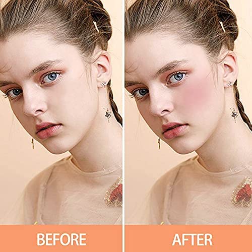 【Paquete de 3】 Erinde Maquillaje Líquido de Beso Ligero Sensación Transpirable, Purpura, Color de Color Natural, Acabado Dewy Liquid Blusher Color.Set Un #1#2#3)