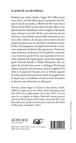 Par une espèce de miracle: L'exil de Yassin al-Haj Saleh (Domaine français)