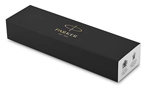 Parker Urban Premium - Bolígrafo de punta redonda con acabado cromado, color negro