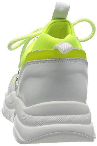 Patrizia Pepe Kids Ppj60, Zapatillas Mujer, Color Blanco Amarillo, 39 EU