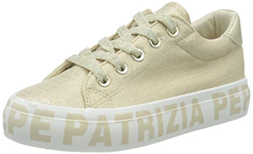 Patrizia Pepe Kids PPJ63, Zapatillas Mujer, Platino, 36 EU