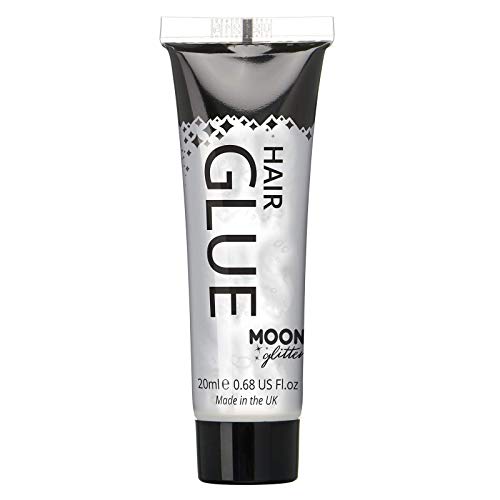 Pegamento de Brillo para el Cabello por Moon Glitter - Puede utilizarse con todos los brillos incluidos el fino, grueso, holográfico, iridiscente y bio