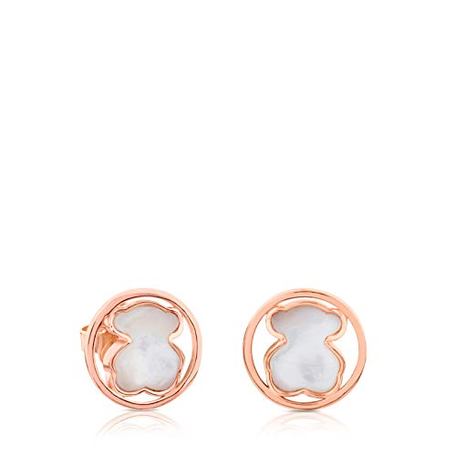 Pendientes Camille de Plata Vermeil rosa con Nácar (712163570)