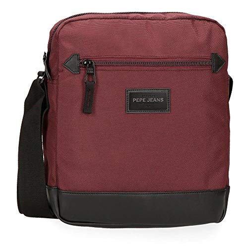 Pepe Jeans Lambert Bandolera Grande Portatablet 9,7" Rojo 23x27x6 cms Poliéster