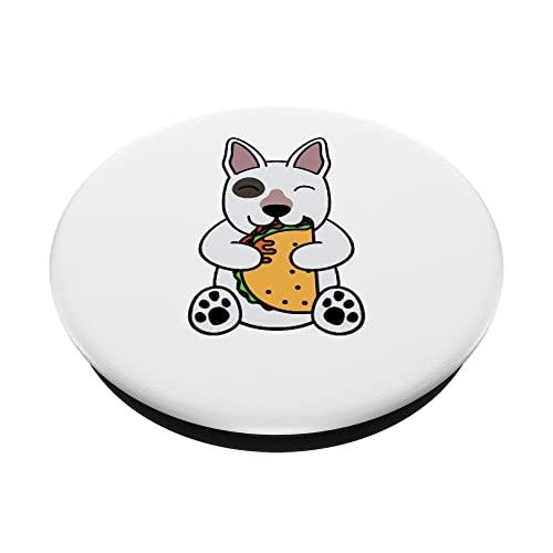 Perro Taco Lover Inglés Bull Terrier PopSockets PopGrip Intercambiable