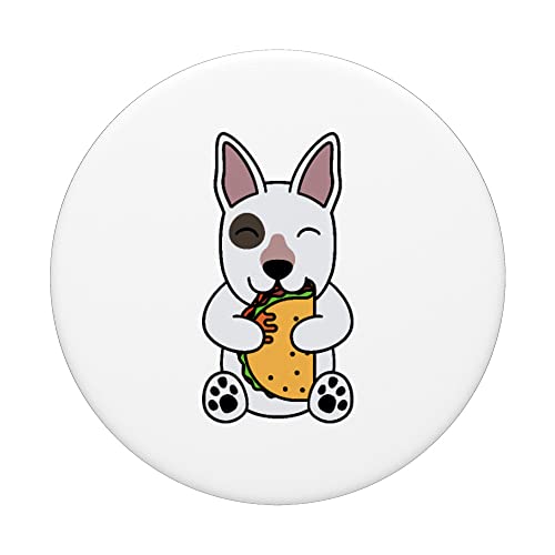 Perro Taco Lover Inglés Bull Terrier PopSockets PopGrip Intercambiable