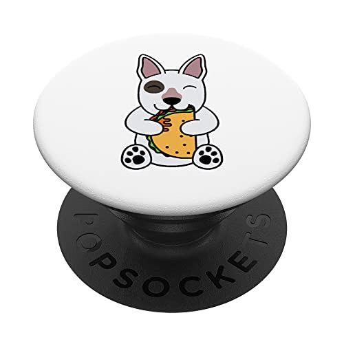 Perro Taco Lover Inglés Bull Terrier PopSockets PopGrip Intercambiable