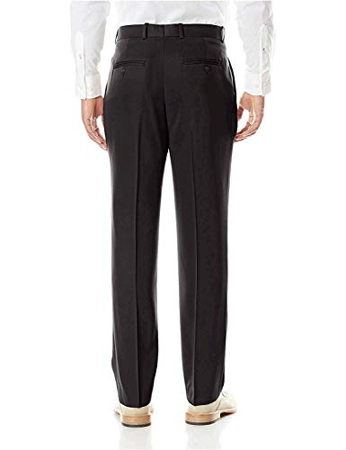 Perry Ellis Men's Portfolio Solid Modern Fit Performance Pant, Black, 40x30