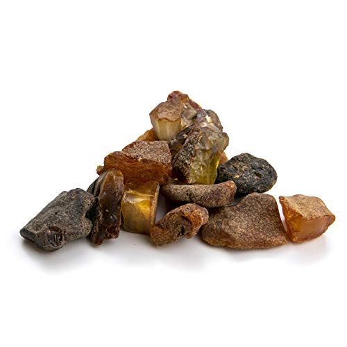 Piedras de ámbar en bruto, de Amber Culture | resina de ámbar báltico, auténtica y natural. Lote aleatorio