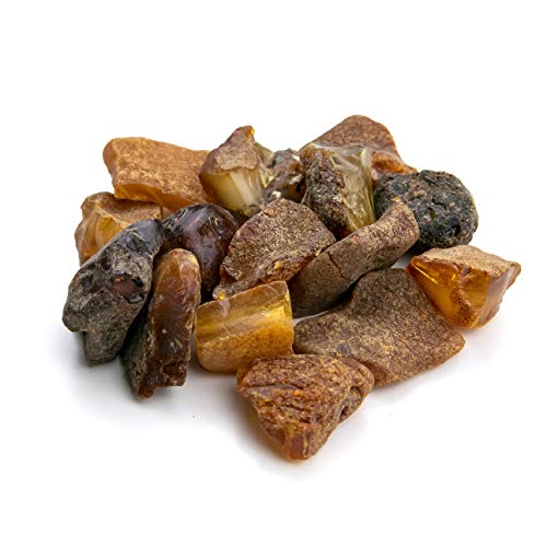 Piedras de ámbar en bruto, de Amber Culture | resina de ámbar báltico, auténtica y natural. Lote aleatorio