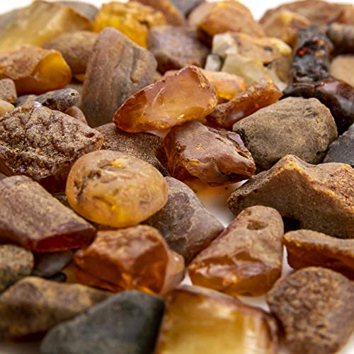 Piedras de ámbar en bruto, de Amber Culture | resina de ámbar báltico, auténtica y natural. Lote aleatorio