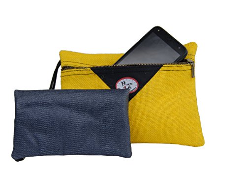 Plan B, Cartera de Mano, Clutch Taxi, 23 X 17 X 2 cm, 2 Compartimentos, Amarillo