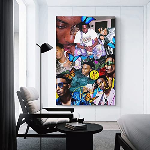 Playboi Carti-9 - Póster de lienzo y arte de pared (50 x 75 cm)