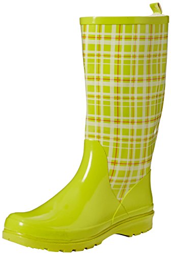 Playshoes Bota de Goma de Caucho Natura, Botas de Agua Mujer, Verde (Gruen 29), 37 EU