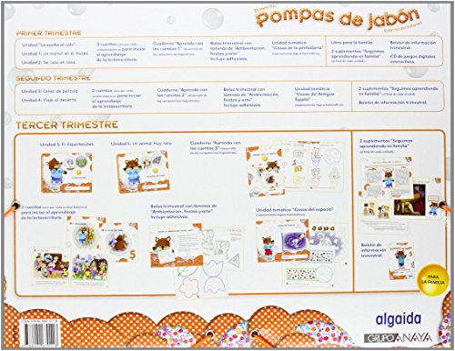 Pompas de jabón 5 años. 3º trimestre. Proyecto Educación Infantil 2º ciclo - 9788490670118