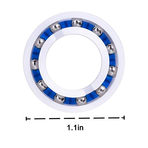 Poweka C60 Rodamientos de Bolas Adaptables de Rueda Compatible con Polaris 280 180 Robot Limpiafondos Piscina C-60 (4 Piezas)