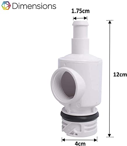 Poweka D29 UWF Adaptador de Desconexión Rápida y 9-100-9002 Válvula Reguladora de Presión Compatible con Robot Limpiafondos Piscina Automático Polaris 180 280 380