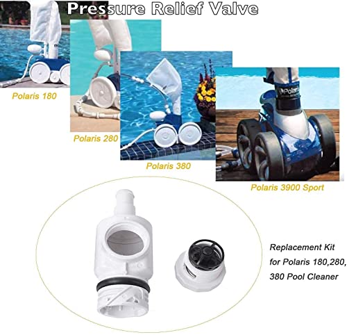 Poweka D29 UWF Adaptador de Desconexión Rápida y 9-100-9002 Válvula Reguladora de Presión Compatible con Robot Limpiafondos Piscina Automático Polaris 180 280 380