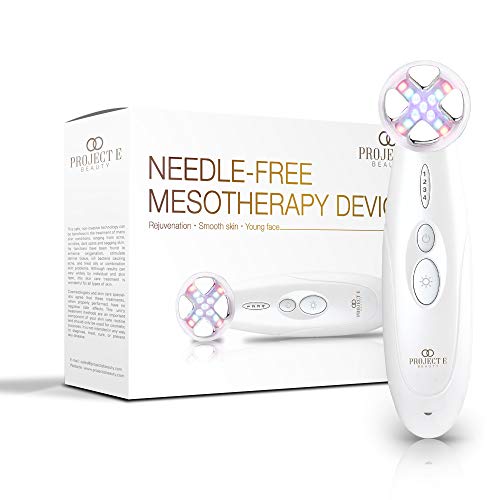 Project E Beauty Dispositivo de mesoterapia sin aguja | 3 Photon Wireless EMS sin aguja EMS RF piel rejuvenecimiento facial antienvejecimiento todo tipo de piel dispositivo de belleza