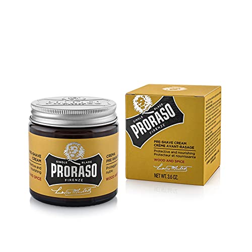 Proraso Crema Pre Afeitado Madera y Especias 100ml, Único, Estándar