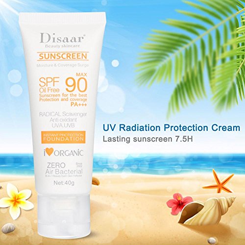 Protector solar invisible SPF 50, protección solar hidratante loción bloqueadora solar blanqueadora cuidado de la piel para todo tipo de pieles