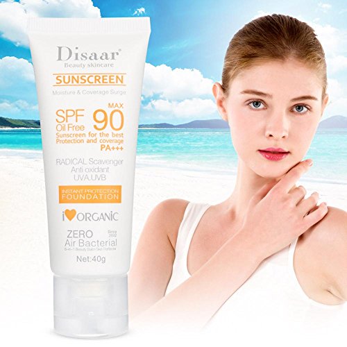 Protector solar invisible SPF 50, protección solar hidratante loción bloqueadora solar blanqueadora cuidado de la piel para todo tipo de pieles