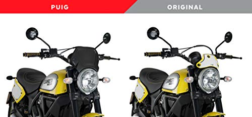 Puig Placa Frontal Aluminio 9799N para Ducati Scrambler Icon/Classic/Full Throttle 15'-19', Ducati Scrambler Urban Enduro 15'-16'.