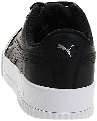 PUMA Carina L, Zapatillas Bajas, para Mujer, Negro (Puma Black-Puma White-Puma Silver), 39 EU