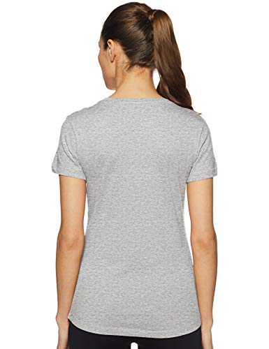 PUMA ESS Logo tee T-Shirt, Mujer, Light Gray Heather, XL