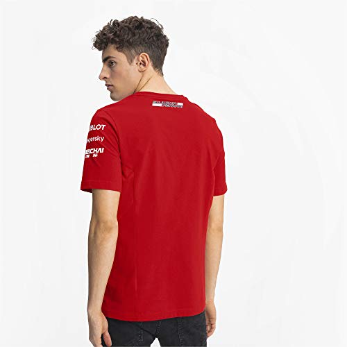 PUMA Ferrari Herren Team T-Shirt Camiseta, Rosso Corsa, M para Hombre