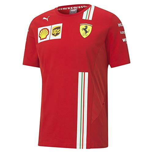 PUMA Ferrari Herren Team T-Shirt Camiseta, Rosso Corsa, M para Hombre