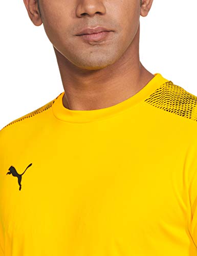 PUMA Ftblnxt Pro tee Camiseta de Manga Corta, Hombre, Amarillo (Ultra Yellow Black), L