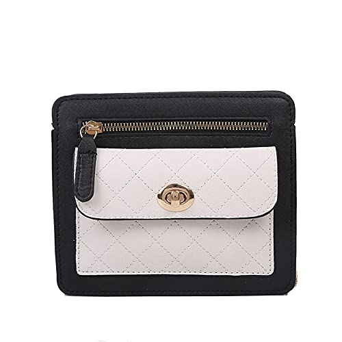 QIANJINGCQ Moda todo-fósforo personalidad pequeña fragancia estilo rombo cadena bolsa textura bloqueo gradiente color simple bolso pequeño bolso de mensajero para dama mochila