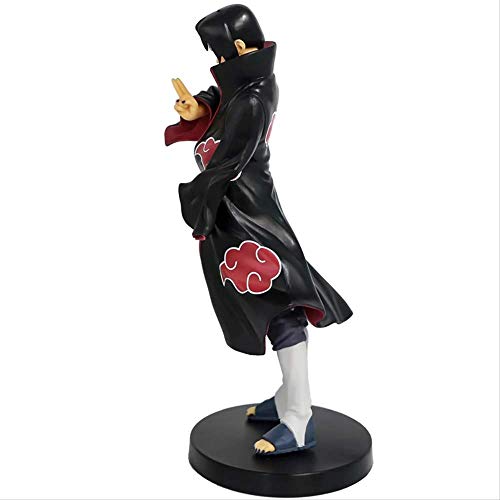 QWYU Naruto Anime Uchiha Itachi Figura de Acción Juguetes Uchiha Sasuke Hermano Sharingan Figuras coleccionables Modelo Juguetes 22cm