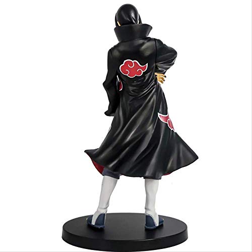 QWYU Naruto Anime Uchiha Itachi Figura de Acción Juguetes Uchiha Sasuke Hermano Sharingan Figuras coleccionables Modelo Juguetes 22cm