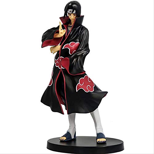 QWYU Naruto Anime Uchiha Itachi Figura de Acción Juguetes Uchiha Sasuke Hermano Sharingan Figuras coleccionables Modelo Juguetes 22cm