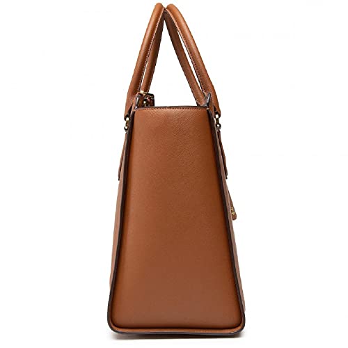 Ralph Lauren Mujer BROOKE 37-SATCHEL-GRANDE 4318187850, Lauren Tan, Talla única