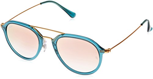 Ray-Ban 0Rb4253 Gafas de Sol, Azul/Bronce-Cobre/Cobre Degradada (Blue), 50 Unisex-Adulto