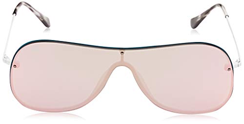 Ray-Ban 0RB4311N Gafas de Sol, White On Top Petrolium, 45 Unisex